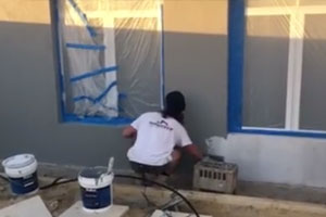 Applying texture coatings